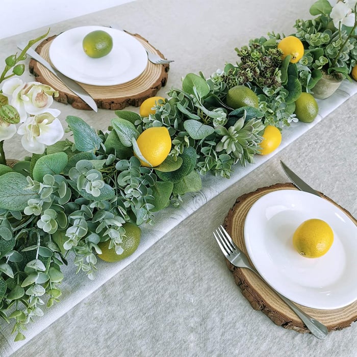 Set de 24 Lămâi Artificiale - Verzi și Galbene, Set Mixt pentru Decor, Dimensiuni Realiste 7 cm