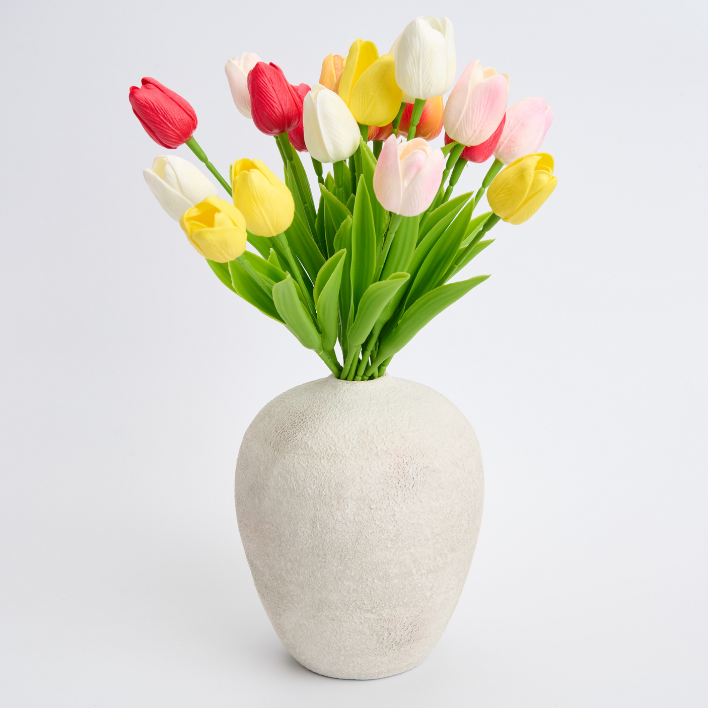 Buchet 20 Fire Lalele Artificiale Multicolore - Realist și Elegant, Ideal pentru Decoruri Vesele