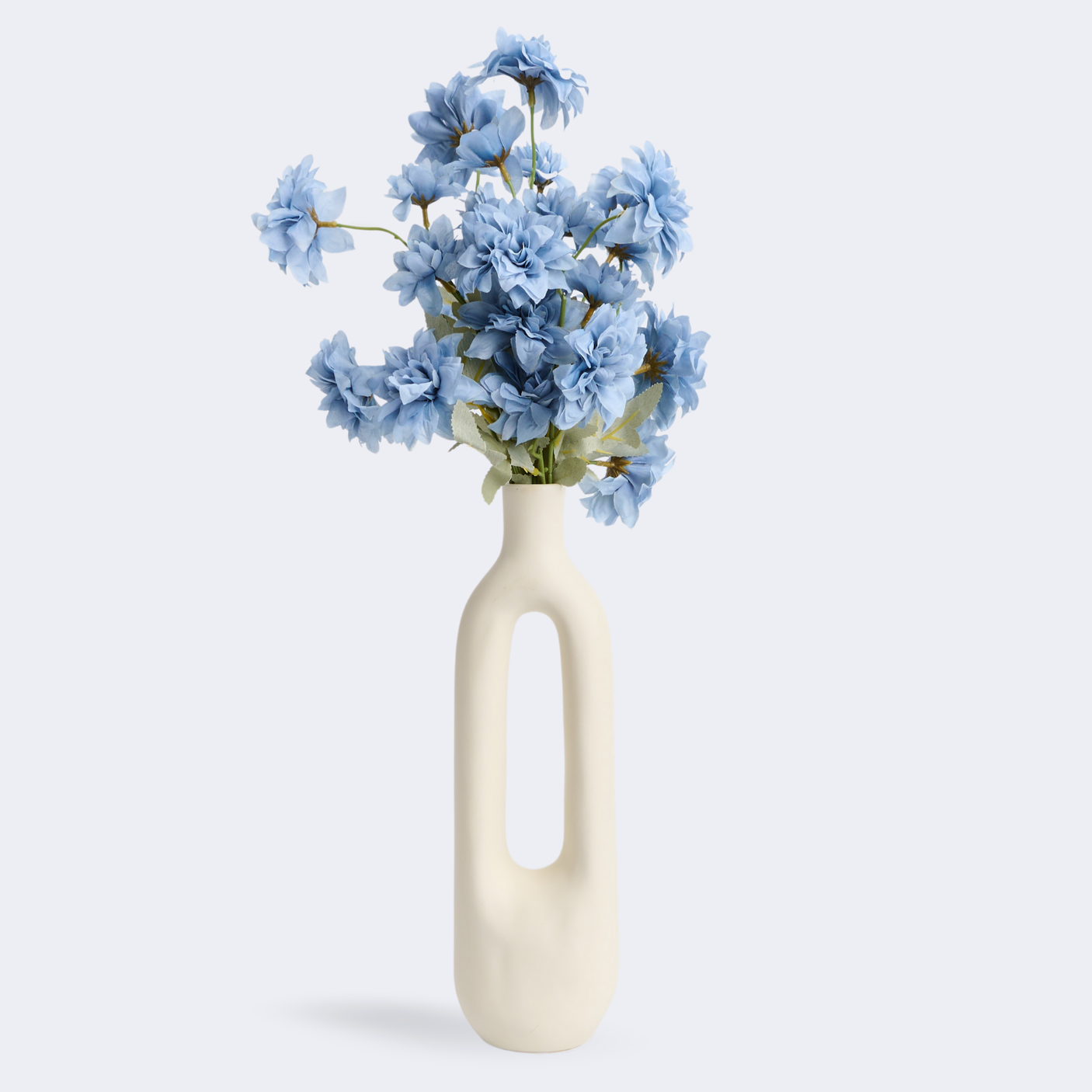 Buchet 5 Fire Dalii Artificiale - Variatii de Culoare: Alb, Rosu, Roz, Portocaliu, Albastru, Sampanie, Mov