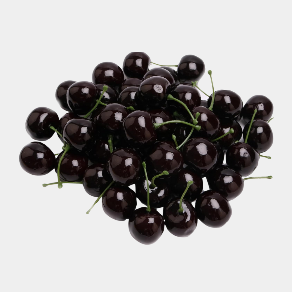 Cirese Artificiale – Set 50 sau 100 bucati, culoare negru intens
