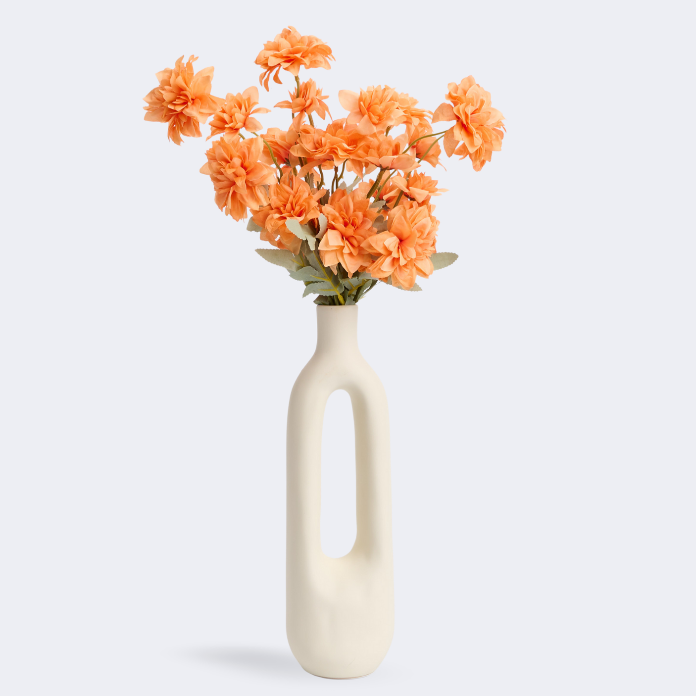 Buchet 5 Fire Dalii Artificiale - Variatii de Culoare: Alb, Rosu, Roz, Portocaliu, Albastru, Sampanie, Mov