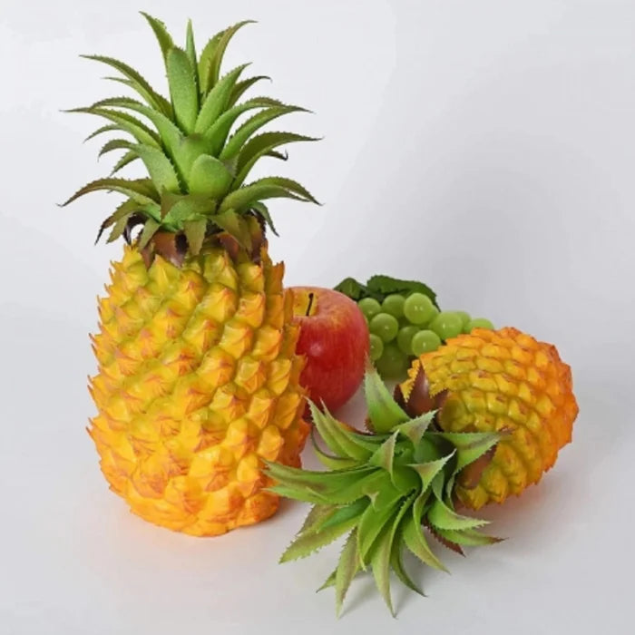 1 Bucata de Ananas Artificial, Fructe pentru Decor, Dimensiune 23 cm