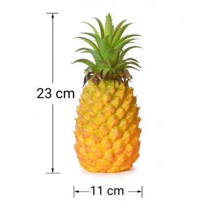 1 Bucata de Ananas Artificial, Fructe pentru Decor, Dimensiune 23 cm