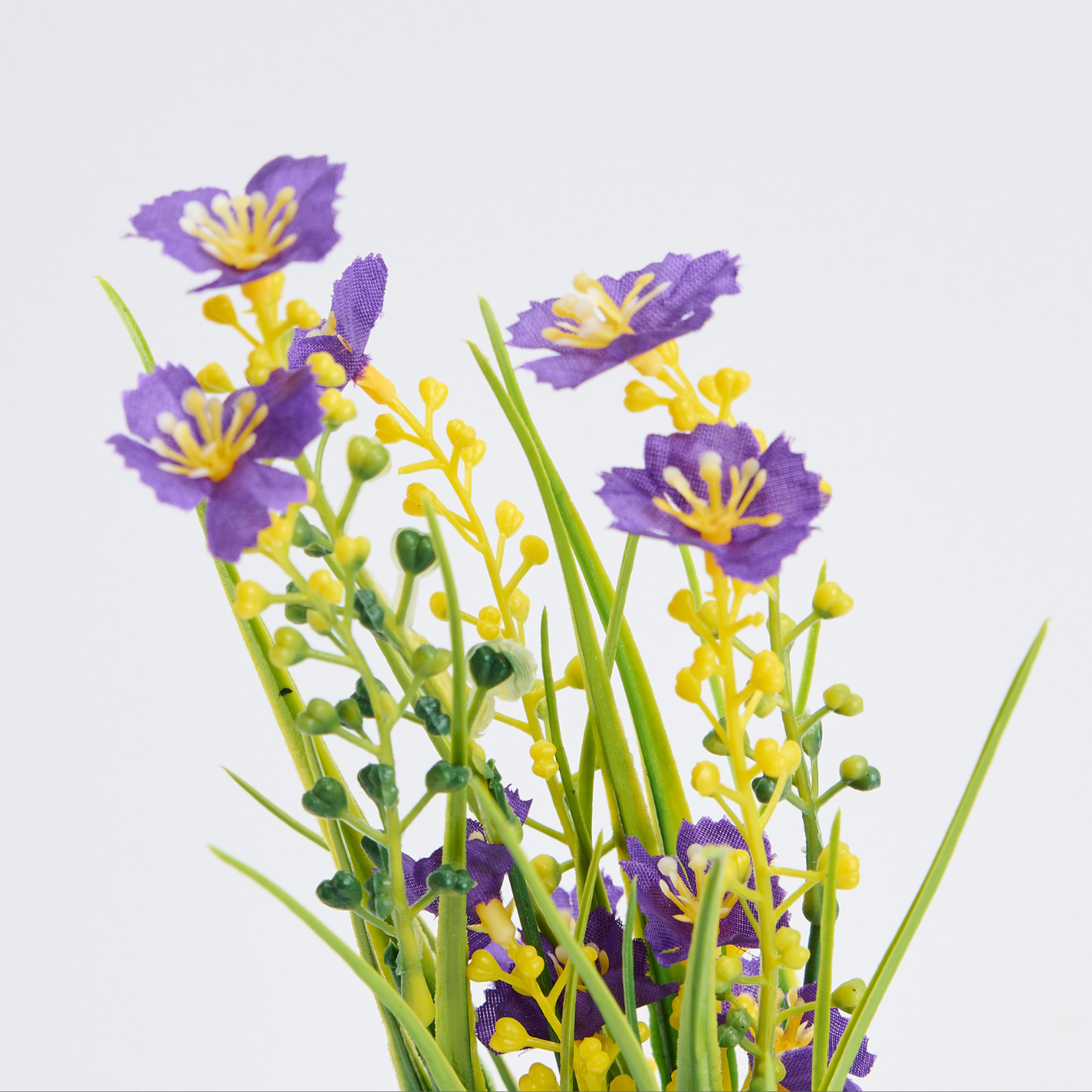 Buchet 5 Fire Margarete Artificiale – Alb, Galben, Mov, Roz, Rosu Trandafiriu, Rosu (Vaza Neinclusa)