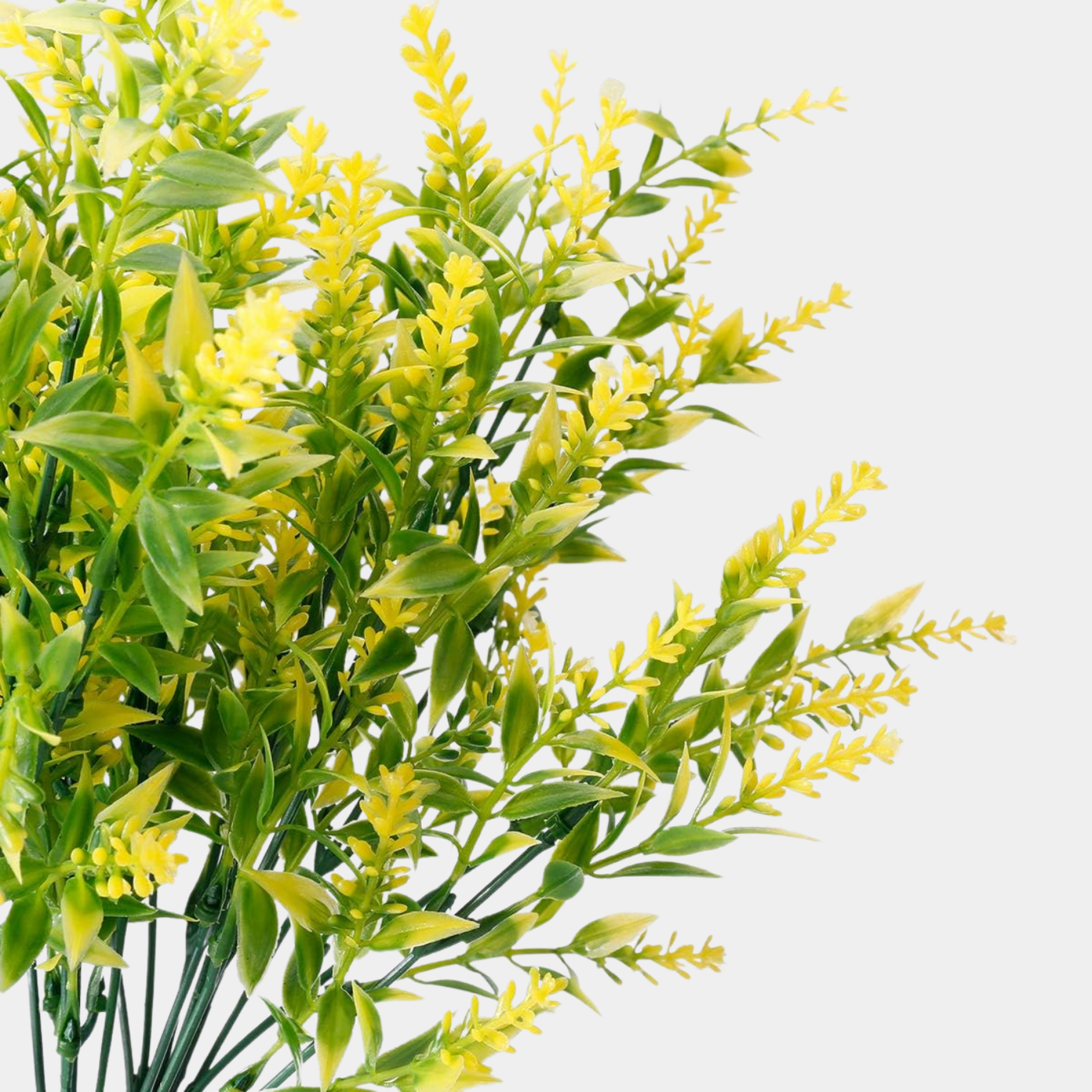 Buchet 5 Fire Flori Artificiale Floarea Miresei – Alb, Galben, Fucsia, Rosu, Mov