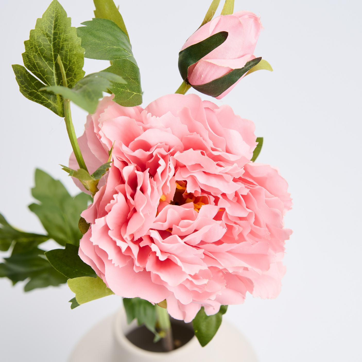 Buchet Bujori Artificiali (Paeonia) - 3 sau 5 Fire, Roz, Alb sau Rosu, Floare 12 cm