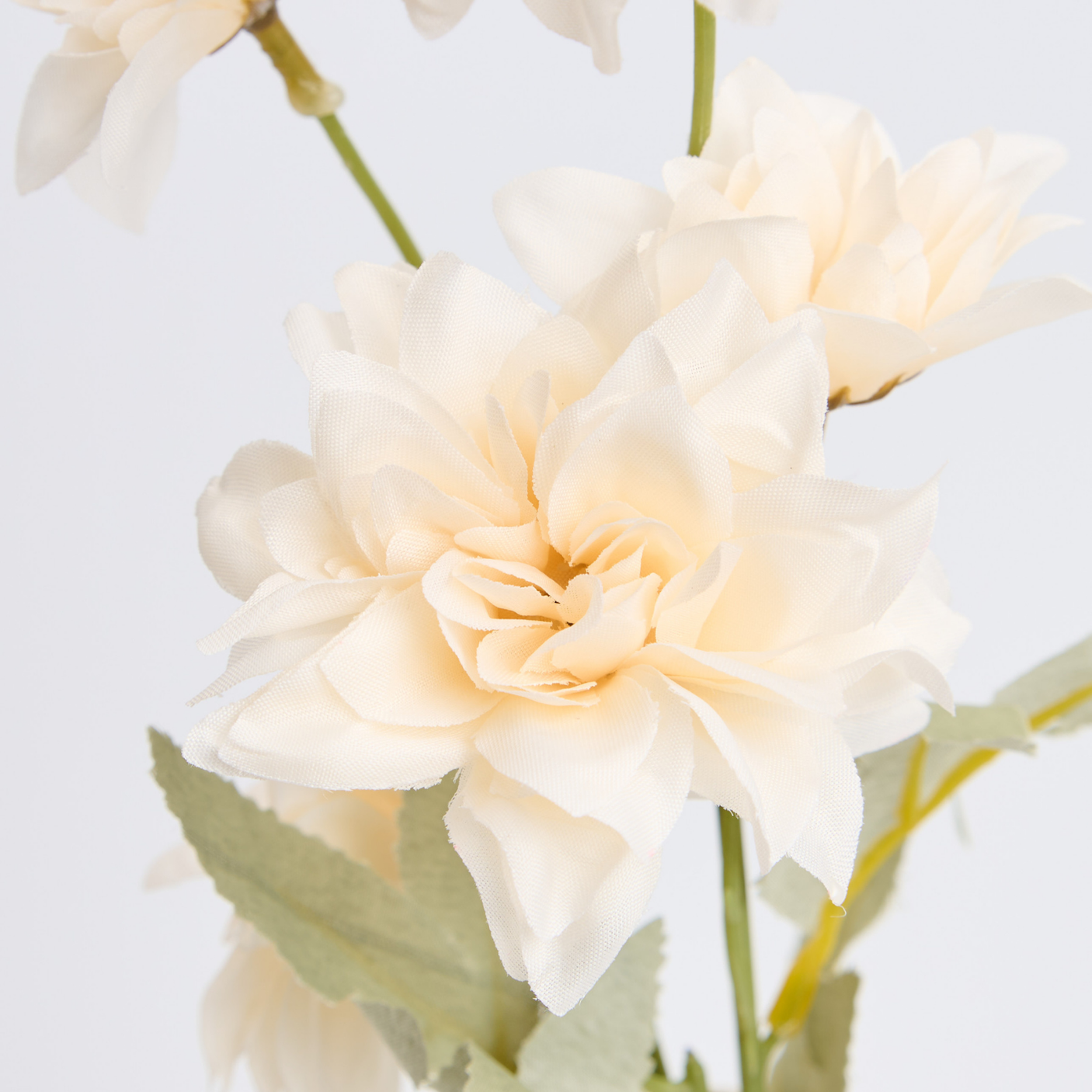 Buchet 5 Fire Dalii Artificiale - Variatii de Culoare: Alb, Rosu, Roz, Portocaliu, Albastru, Sampanie, Mov