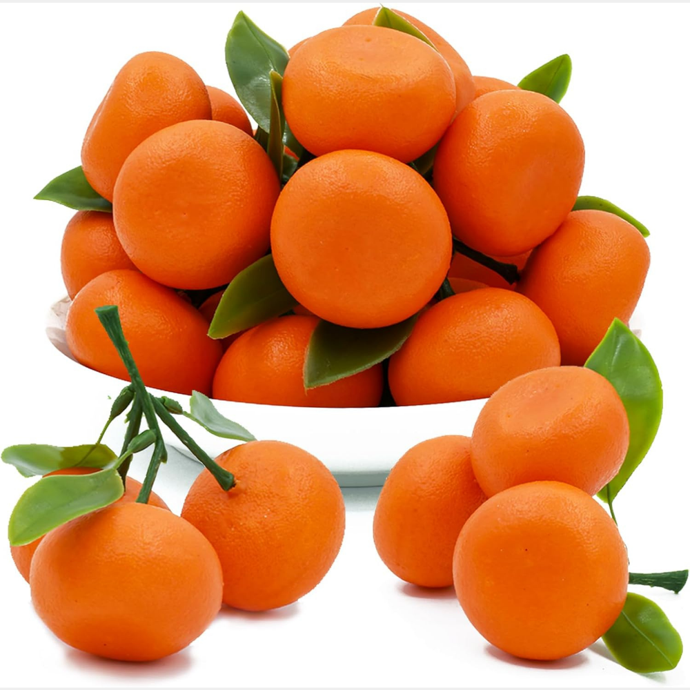Ramuri Mandarine Artificiale – Set 5 sau 10 crengute, culoare portocaliu
