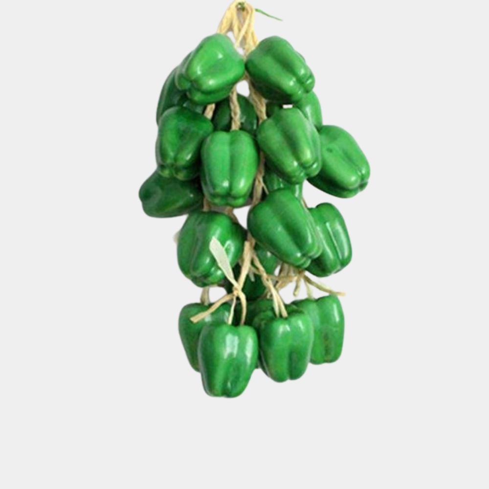 Legatura Ardei Gras Verde Artificial – 53 cm, 1 sau 2 bucati