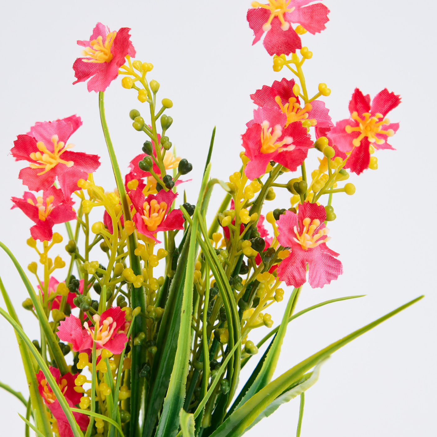 Buchet 5 Fire Margarete Artificiale – Alb, Galben, Mov, Roz, Rosu Trandafiriu, Rosu (Vaza Neinclusa)