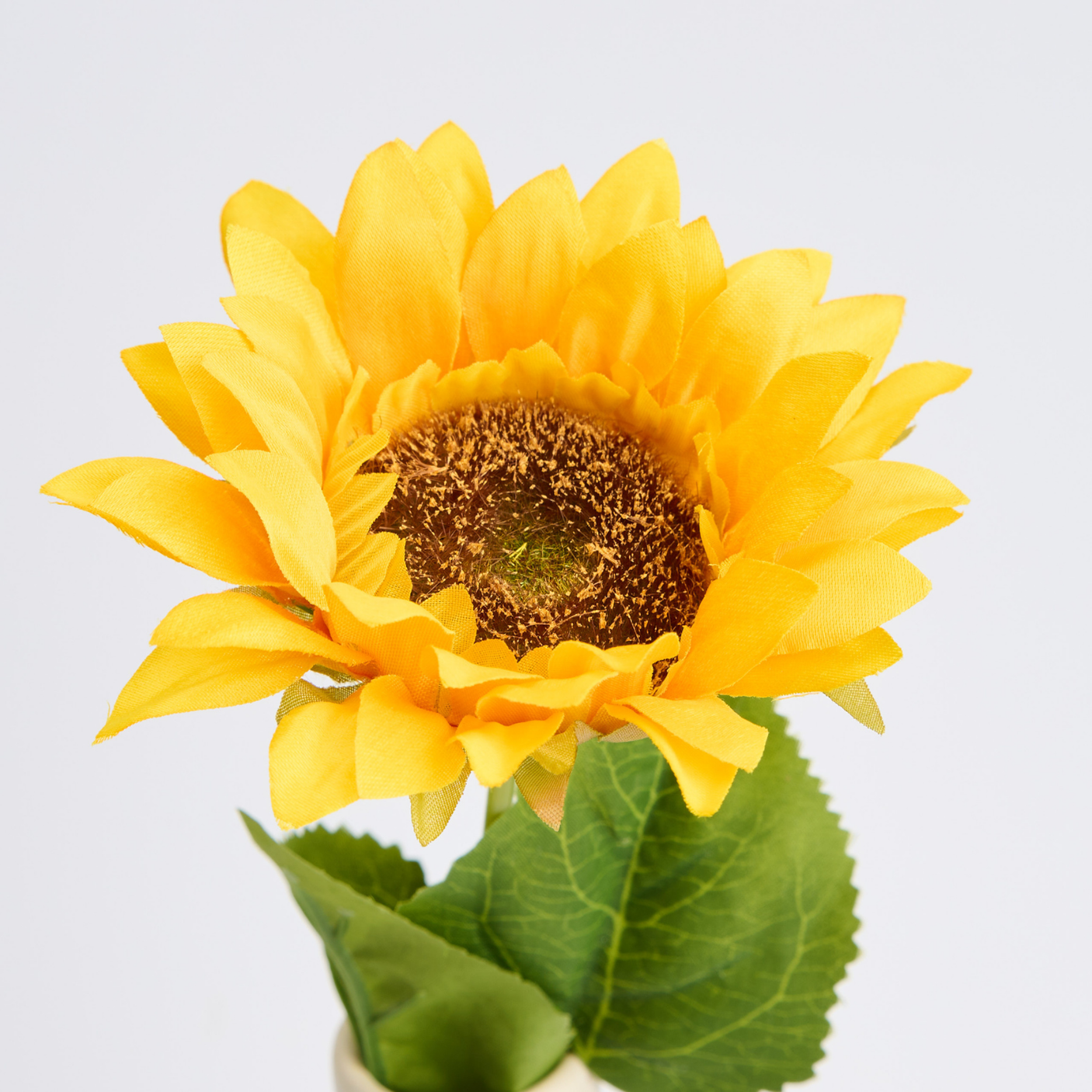 Buchet de Flori Artificiale Floarea-Soarelui - 45 cm, Disponibil în Culoare Galbenă - Opțiuni de 3 sau 5 Fire