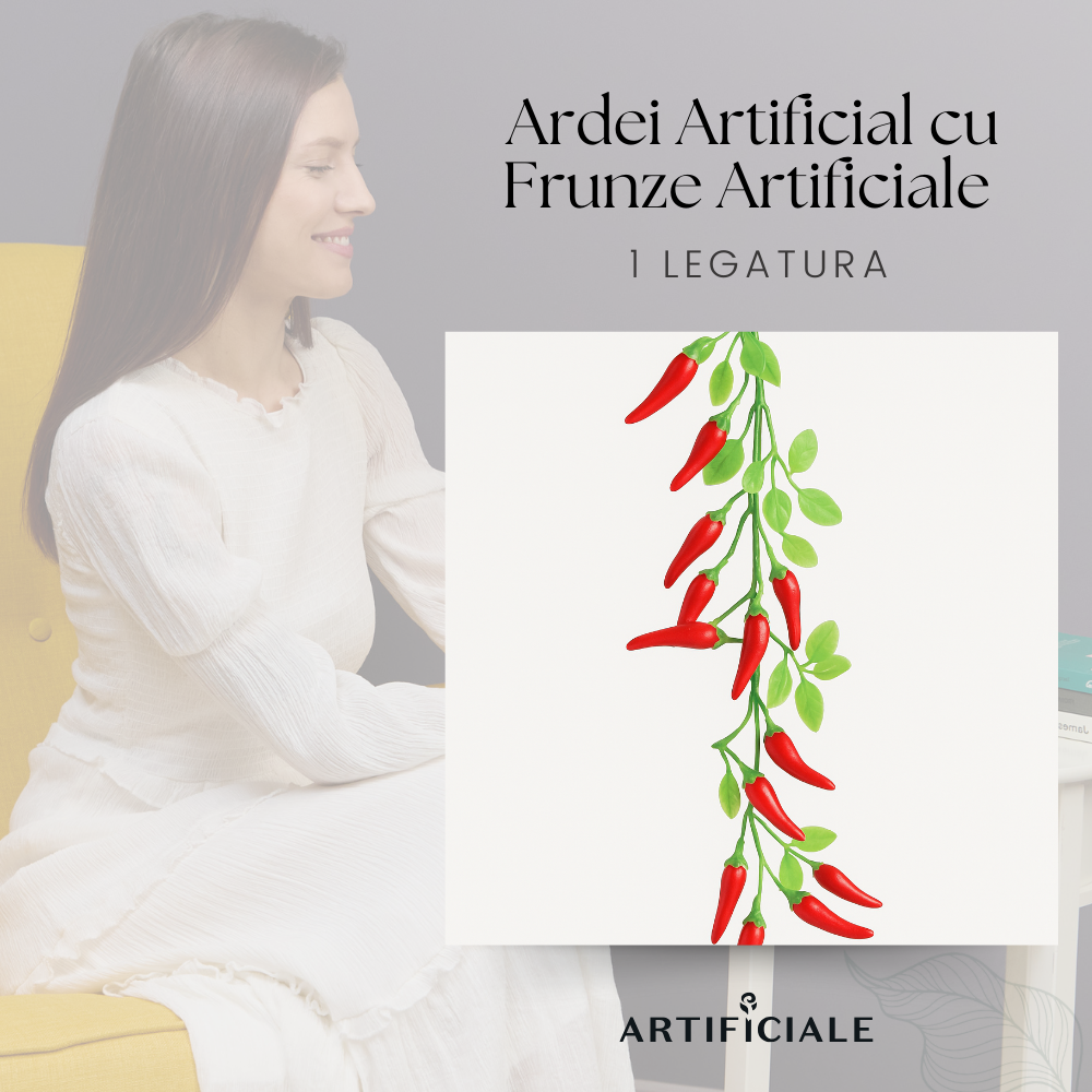 Ardei Artificial Chaotian – 62 cm, 1 sau 3 legaturi