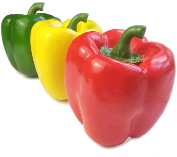 Set 3 sau 6 Bucati de Ardei Gras Artificiali din Plastic pentru Decor, 9 cm