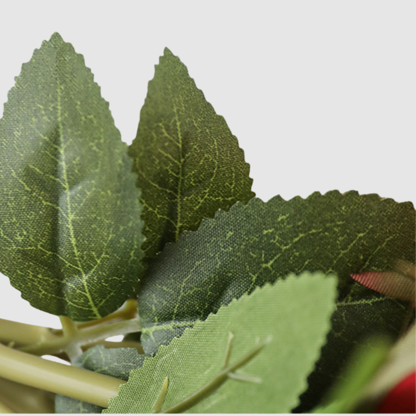 Buchet de Trandafiri Artificiali - 7 Fire, 38 cm, Rosu sau Roz - Eleganta și Rafinament pentru Decorul Tau