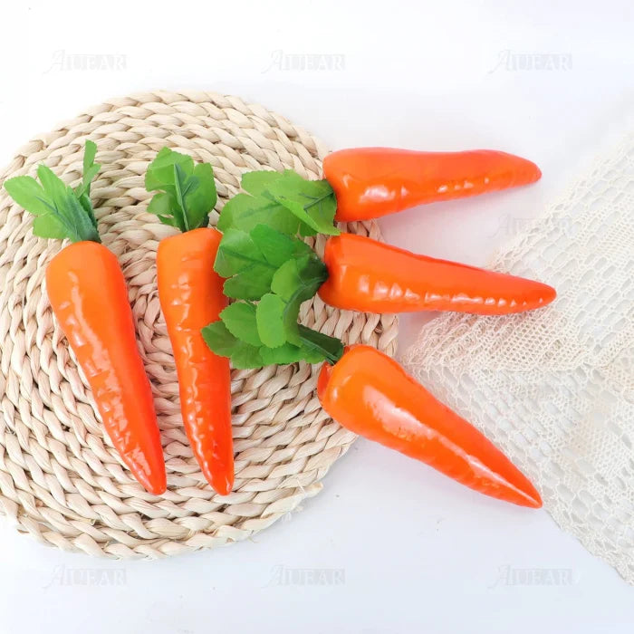 Morcovi Artificiali pentru Decoratiuni, Dimensiune 15 cm