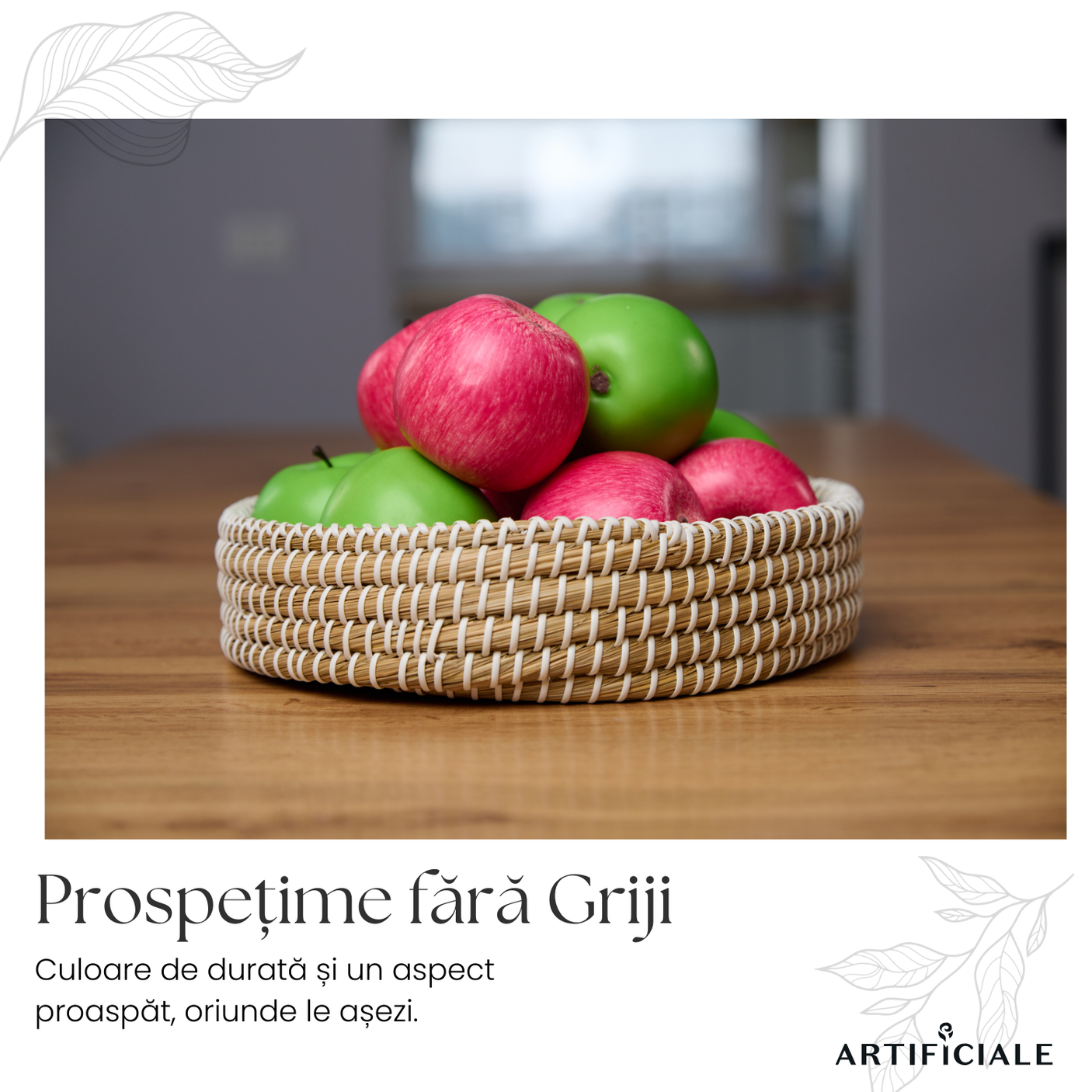 Mar Artificial Decorativ – Rosu sau Verde, 1 bucata