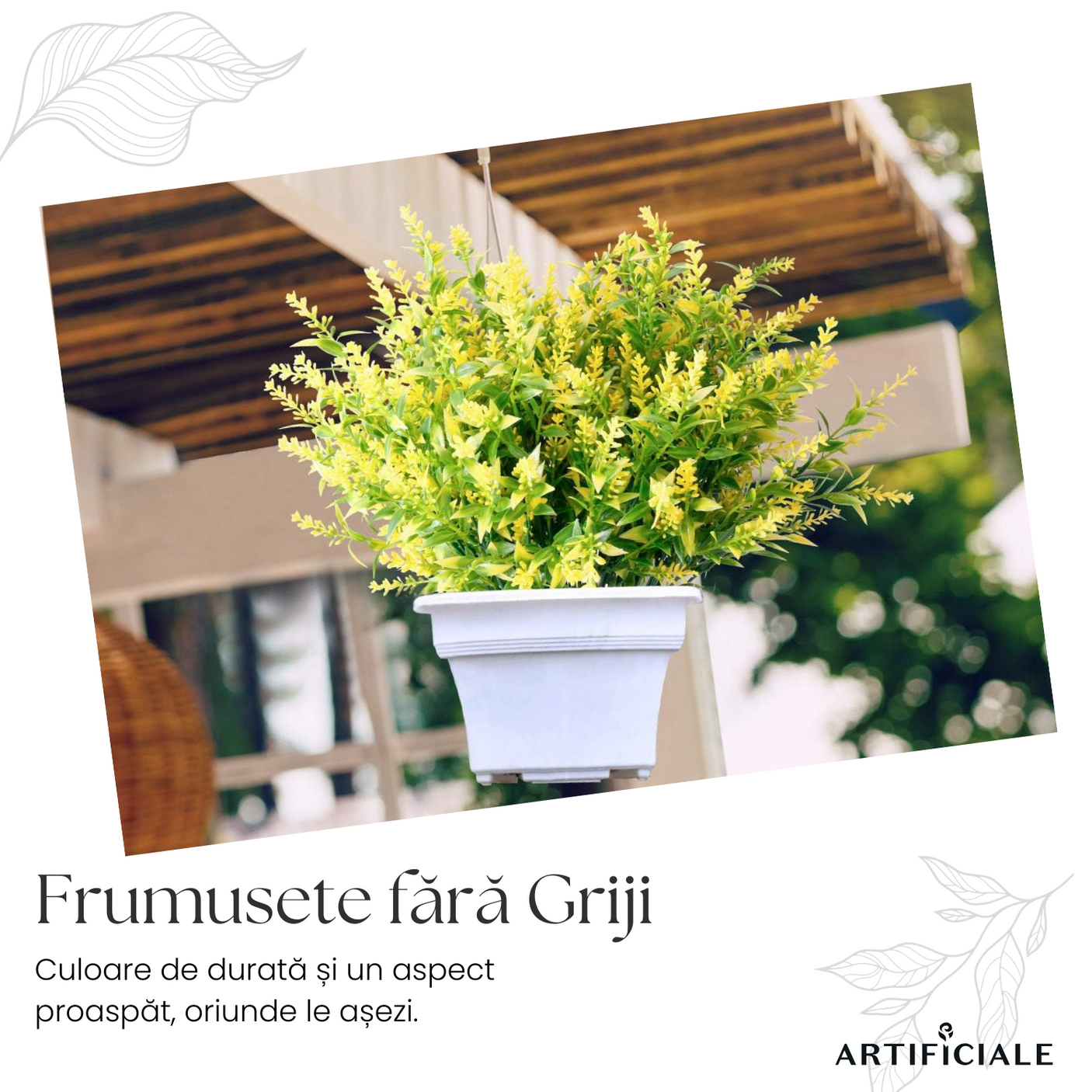 Buchet 5 Fire Flori Artificiale Floarea Miresei – Alb, Galben, Fucsia, Rosu, Mov