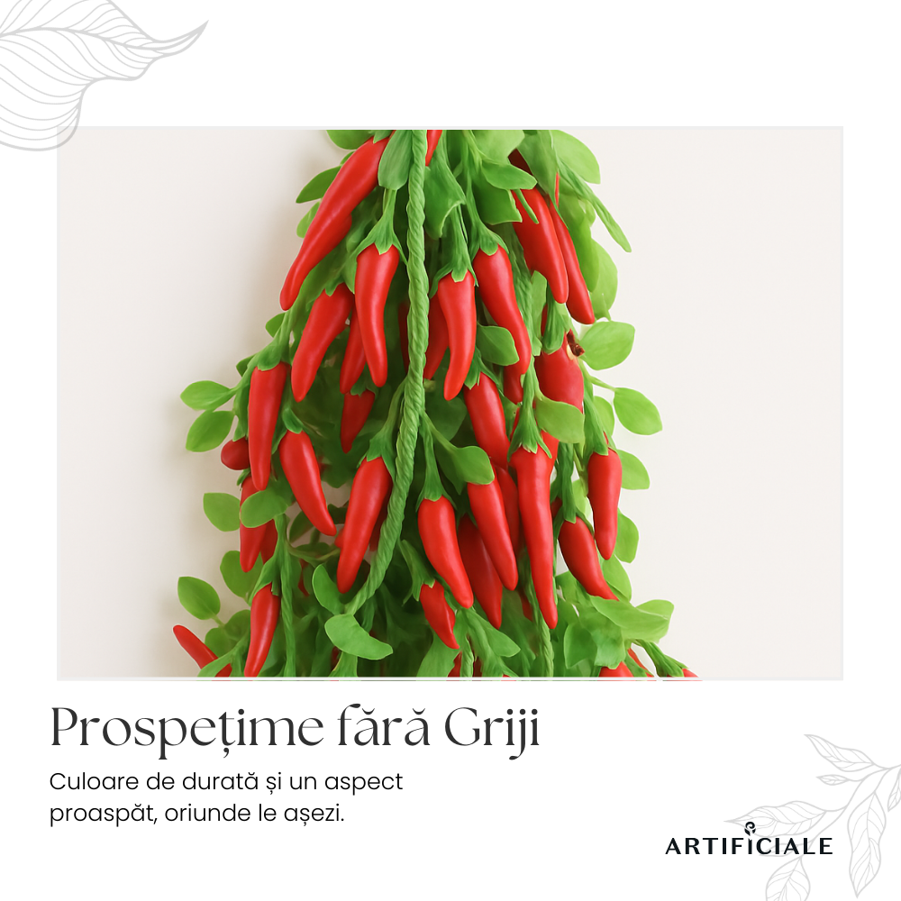 Ardei Artificial Chaotian – 62 cm, 1 sau 3 legaturi