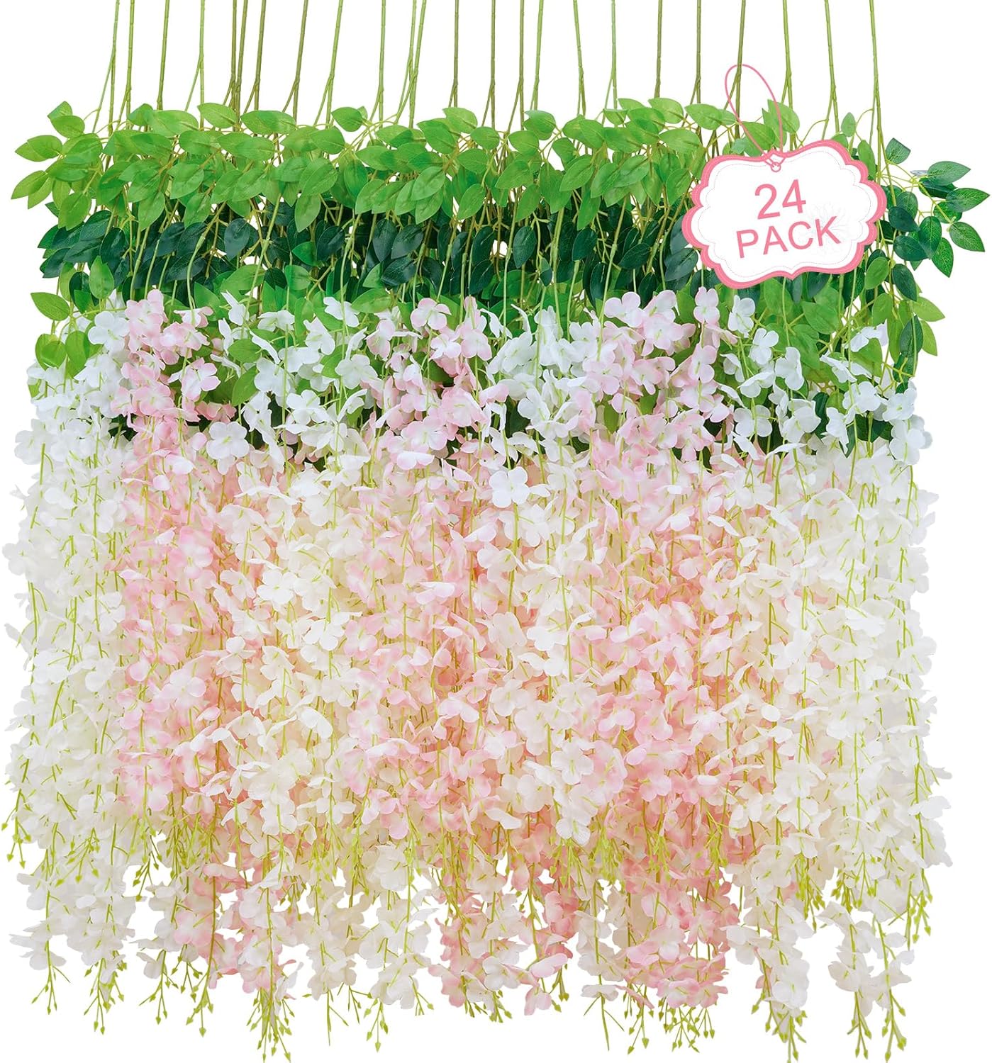 Glicina Artificiala Curgatoare – 1.1 m, Culori si Cantitati Variat