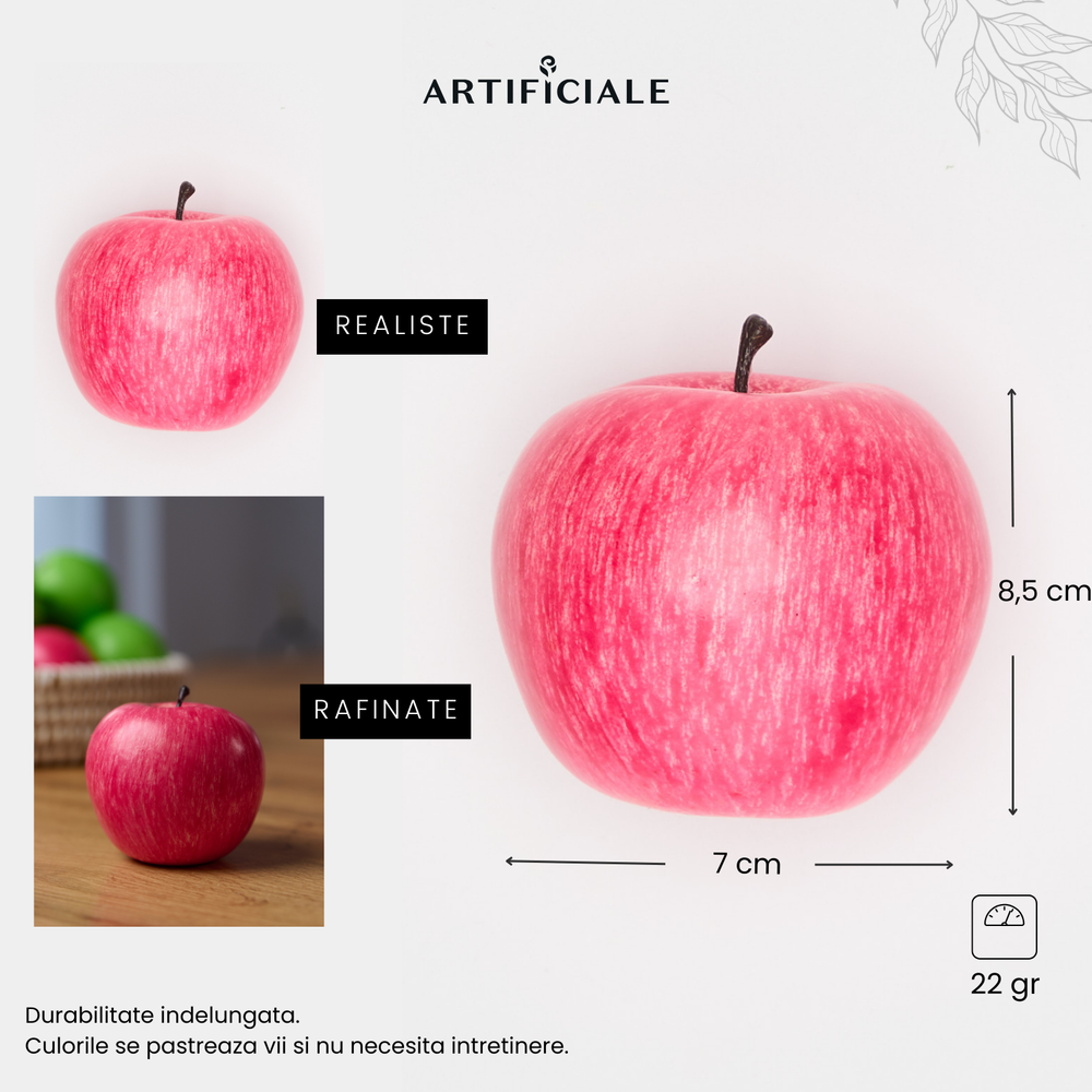 Mar Artificial Decorativ – Rosu sau Verde, 1 bucata