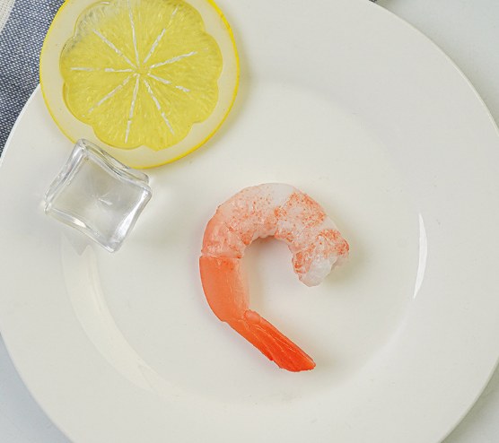 Set 6 Creveți Artificiali – 4,5 cm, Decor Culinar