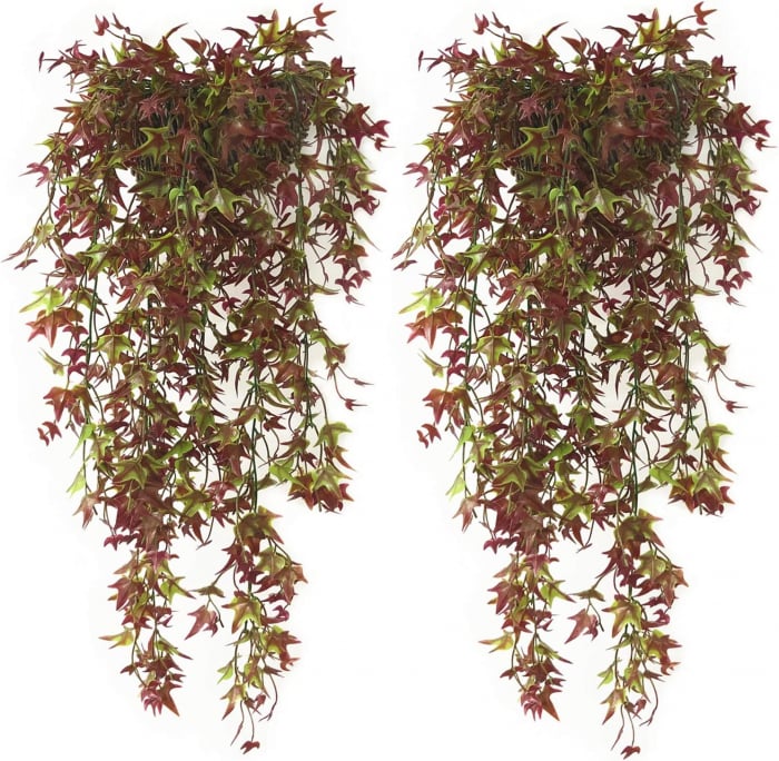 Set 2 Plante Artificiale Agățătoare Iedera Maronie (Hedera helix) 78cm – Decor Natural