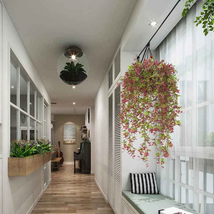 Set 2 Plante Artificiale Agățătoare Iedera Maronie (Hedera helix) 78cm – Decor Natural