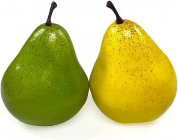 Set 6 Bucati Pere Artificiale Realiste, Pere Galbene si Verzi pentru Decor