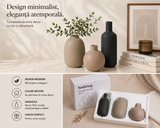 Set 3 Vaze Ceramice Decorative Premium – Design Minimalist, Culori Neutre
