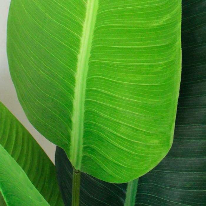 Arbore Artificial Strelitzia (Pasarea Paradisului) - Planta Artificiala Tip Palmier pentru Decor Interior, Exterior, Birou - 2.1 m cu 13 Frunze Realiste