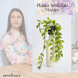 Planta Artificiala Frunzis Cascada - 1 Bucata, Decor Suspendat Realist, 65 cm