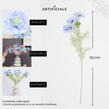 Buchet 3 sau 5 Scabiose Artificiale (Florile de Matase) - Roz sau Albastru