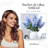 Buchet de Liliac Artificial - 73 cm, Disponibil în 2 Culori (Lila, Alb) - Opțiuni de 1, 3 sau 5 Fire