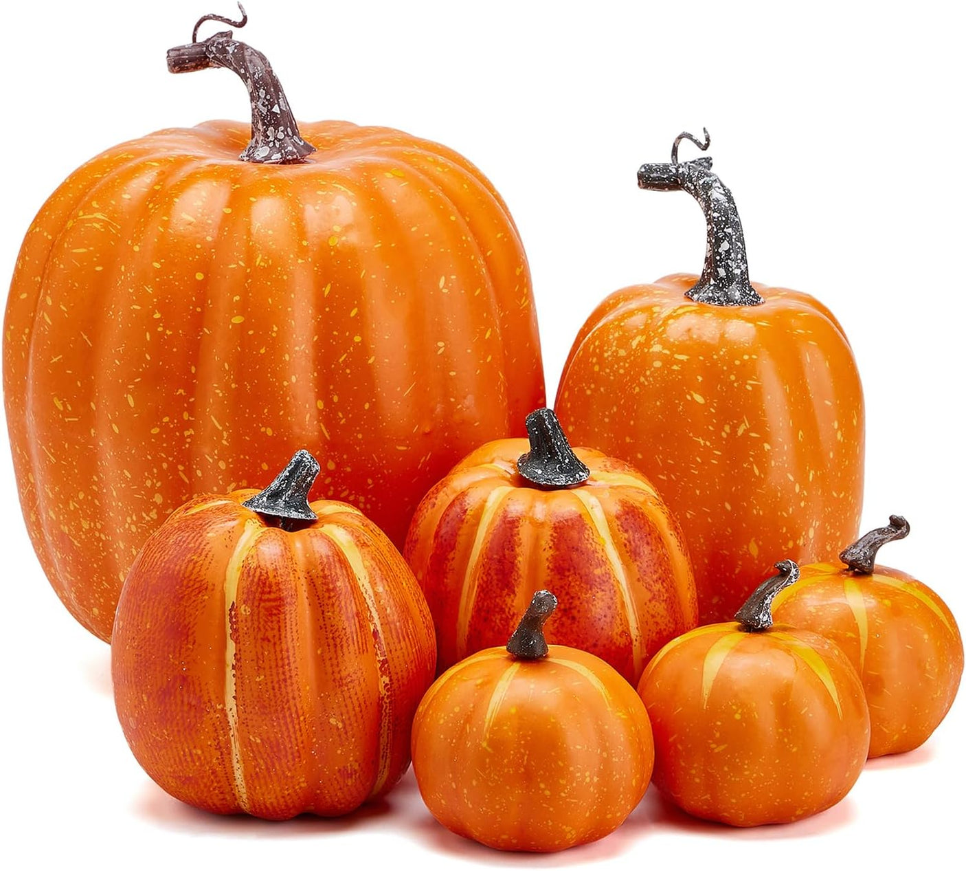 🎃 Set 7 Dovleci Artificiali pentru Decor Toamna si Halloween – Accesorii Decorative pentru Casa si Evenimente