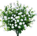 Buchet de Flori Artificiale Rezistente la UV - 5 Fire, 35 cm, Disponibil în 7 Culori (Alb, Violet, Galben, Roșu, Roz, Portocaliu, Roz Intens)