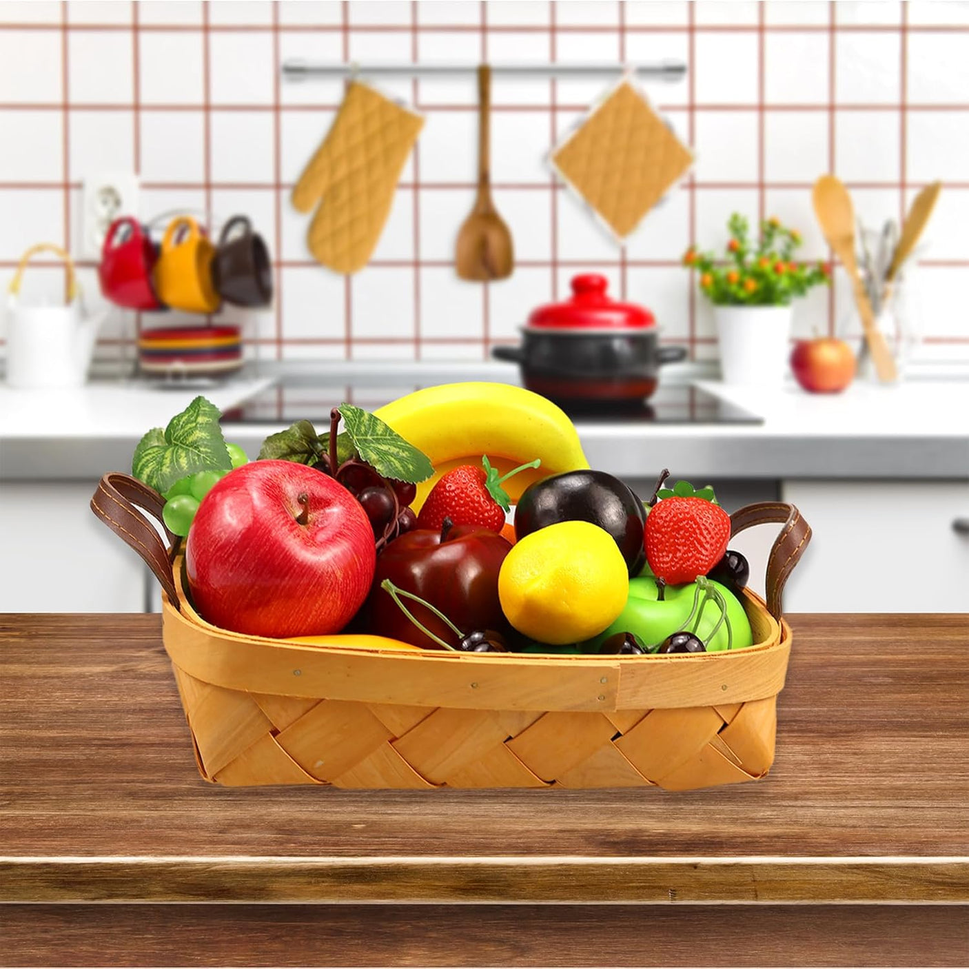 🍎 Set 14 Mix Fructe Artificiale pentru Decoratiuni
