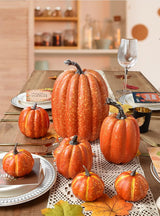 🎃 Set 7 Dovleci Artificiali pentru Decor Toamna si Halloween – Accesorii Decorative pentru Casa si Evenimente