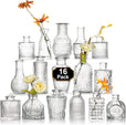 Set Vaze Mini Vintage Design, Modele Gravate din Sticla – 16, 30, 32 sau 45, diverse culori