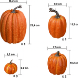 🎃 Set 7 Dovleci Artificiali pentru Decor Toamna si Halloween – Accesorii Decorative pentru Casa si Evenimente