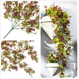 Set 2 Ramuri Plante Artificiale Agățătoare de Iederă pentru Decor Exterior, 78 cm