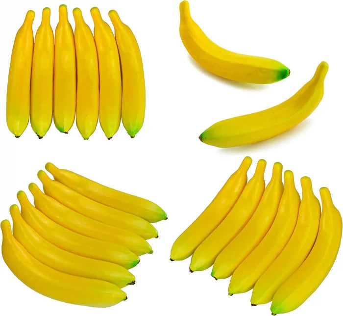 Set 5 Banane Artificiale din Plastic pentru Decor